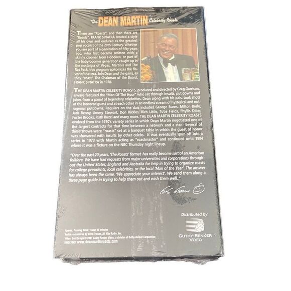 Dean Martin VHS Celebrity Roasts Man of the Hour Frank Sinatra NIB SEALED - Picture 2 of 3